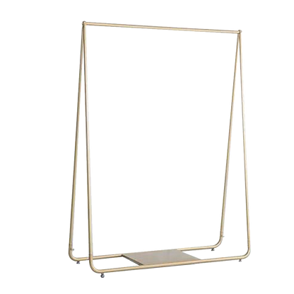 Gold Clothing Retail Shop Commercial Garment Display Rack