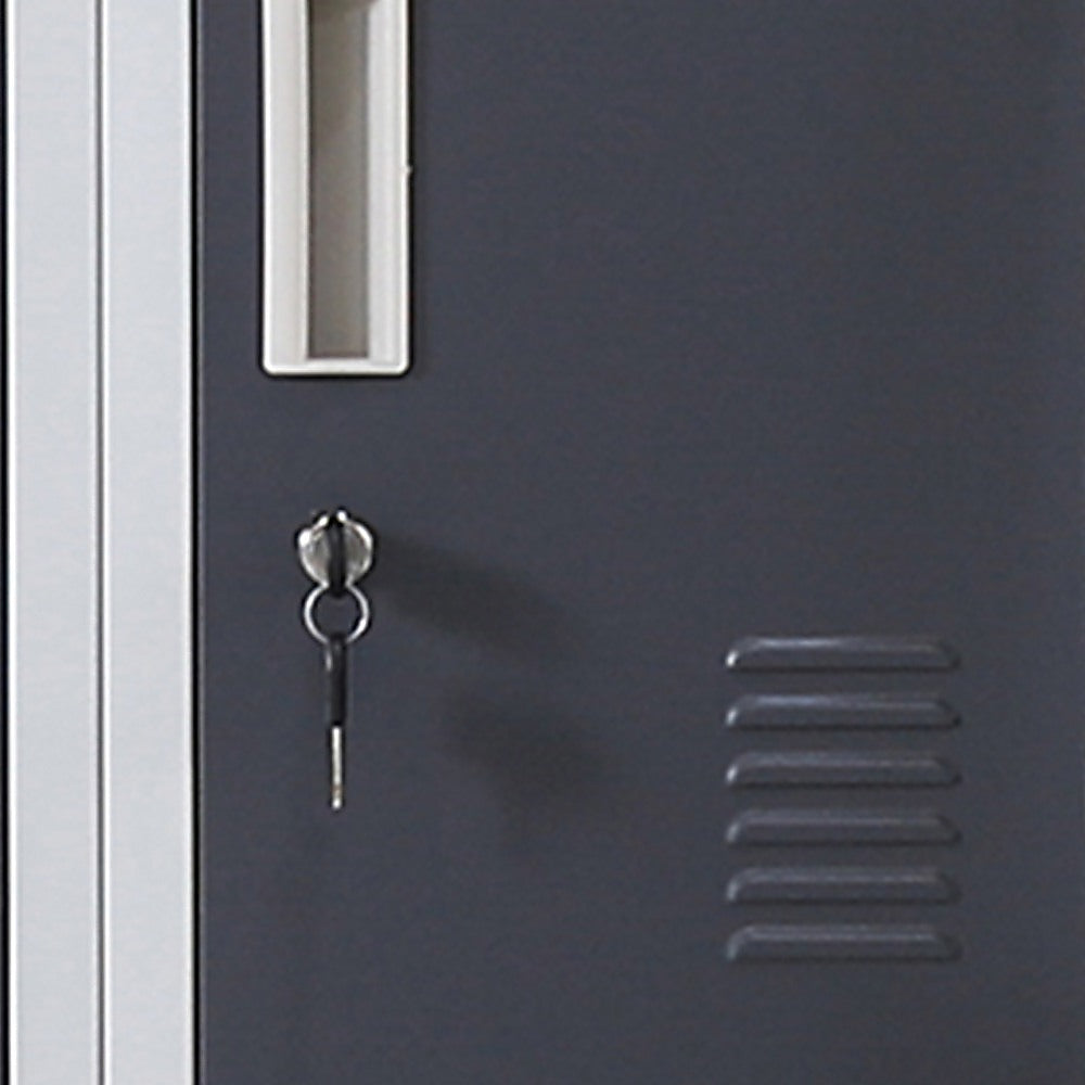 12-Door Locker for Office Gym Shed School Home Storage - Standard Lock with Keys