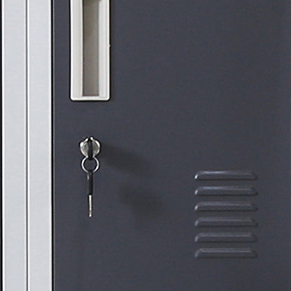 12-Door Locker for Office Gym Shed School Home Storage - Standard Lock with Keys