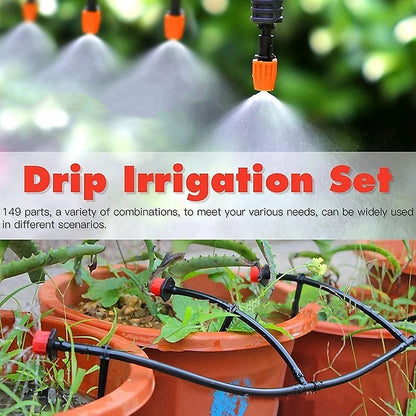 Drip Irrigation System Plant Self Garden Watering Hose Spray Kit