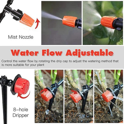 Drip Irrigation System Plant Self Garden Watering Hose Spray Kit