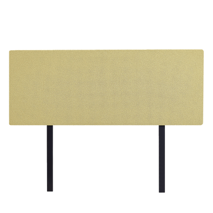 Linen Fabric Queen Bed Deluxe Headboard Bedhead - Sulfur Yellow