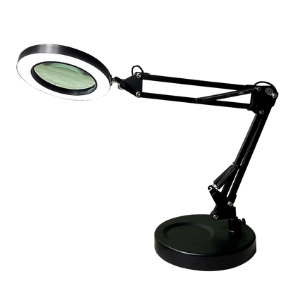 10X Magnifying Glass Desk Light Magnifier LED Lamp Reading Lamp With Base