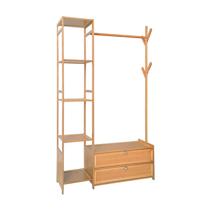 100cm Clothes Rack Stand Storage Shelves Modern Coat Tree