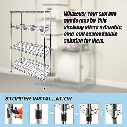 Modular Wire Storage Shelf 1200 x 450 x 1800mm Steel Shelving