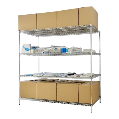 Modular Wire Storage Shelf 1500 x 450 x 1800mm Steel Shelving