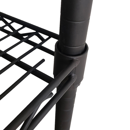 Modular Wire Storage Shelf 1500 x 450 x 1920mm Steel Shelving with Wheels