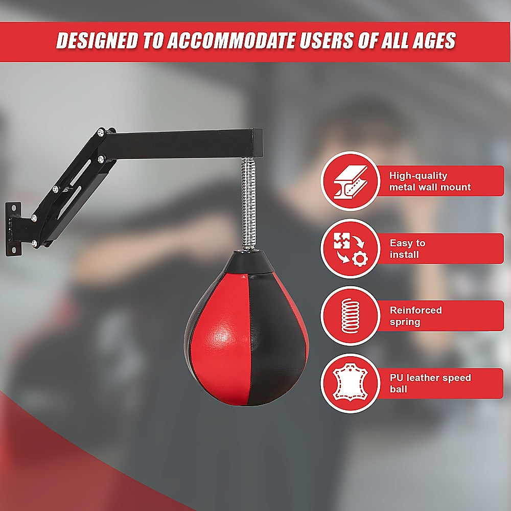 Speed Bag Punching Boxing Bag Wall Mount Reflex Training