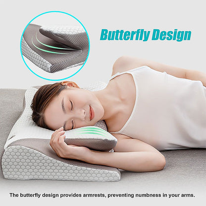 Soft Cervical Pillow for Neck Pain Relief Memory Foam Ergonomic