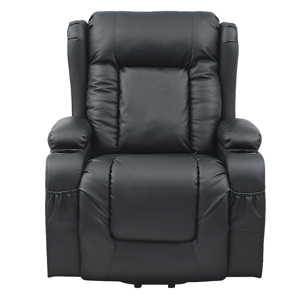 Lift Heated Leather Recliner Electric Massage Chair with USB port