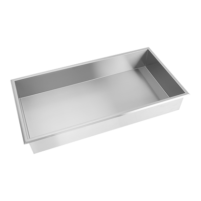 641 x 336 x 101mm Shower Niche Single Shelf Organizer No Tile Needed in Stainless Steel