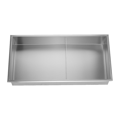 641 x 336 x 101mm Shower Niche Double Shelf Organizer No Tile Needed in Stainless Steel Finish