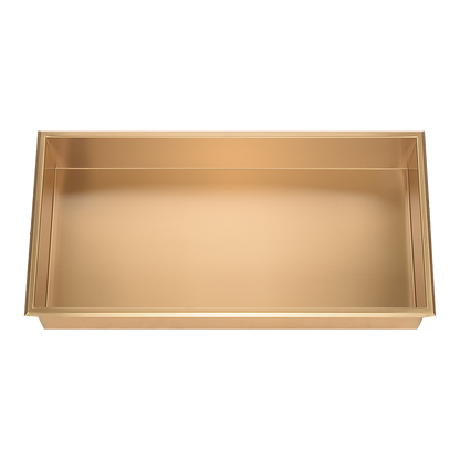 641 x 336 x 101mm Shower Niche Single Shelf Organizer No Tile Needed in Gold