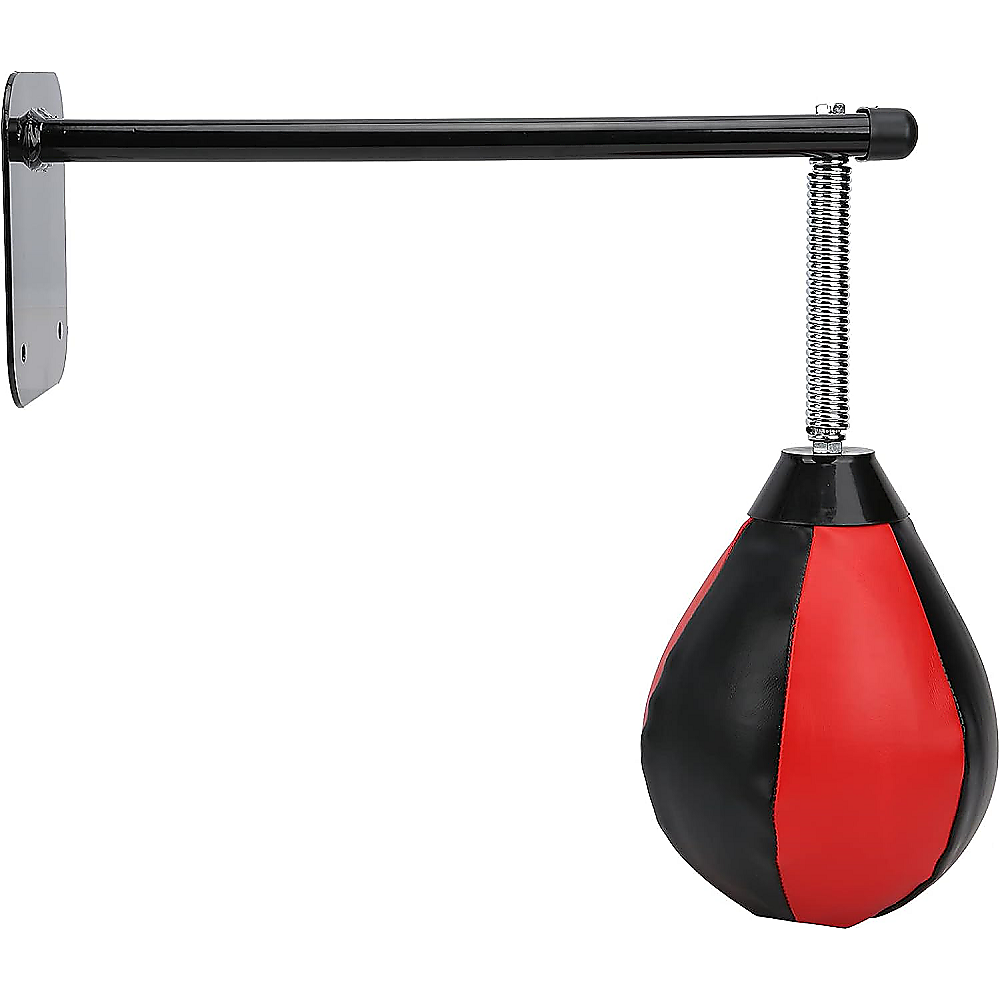 Wall Hanging Boxing Punching Bag Speed Training Stress Relief Kit with Wall Mount Bracket