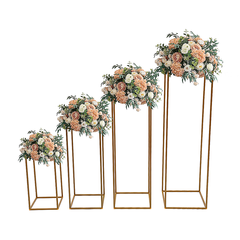 Gold Metal Flower Stand