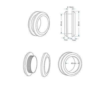 90cm Frameless Diamond Shower Screen with Chrome Brackets and SS Hinges, Round Handle