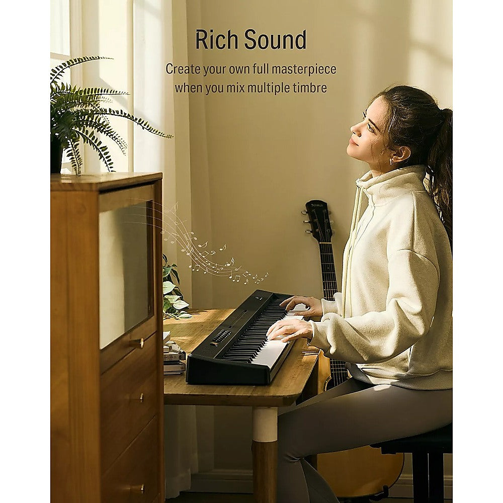 Folding Digital Piano 88 Key Velocity-Sensitive + Carry Case Pedal