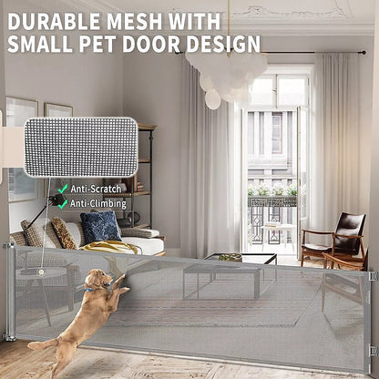 Retractable Baby Safety Fence Pet Stair Gate Barrier for Kids Dog Cat 3M