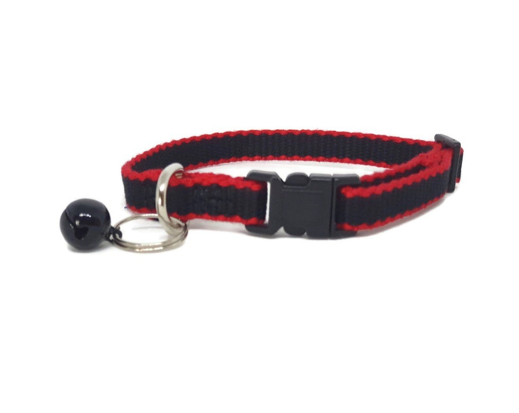 100% Pure Bamboo Fibre Cat Collar Plastic Buckle Black