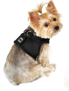 Vest Harness Pet Dog-Cat Step-in Velcro and Buckle Attachments Large Light Blue