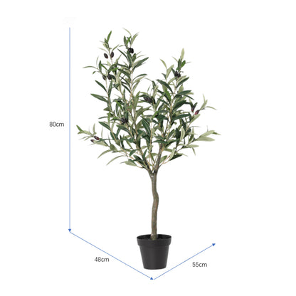 Potted Artificial Pruned Olive Tree 120cm