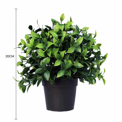 Small Potted Artificial Jasmine Plant UV Resistant 20cm