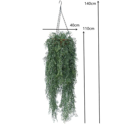 Artificial English Hanging Basket UV Resistant 110cm