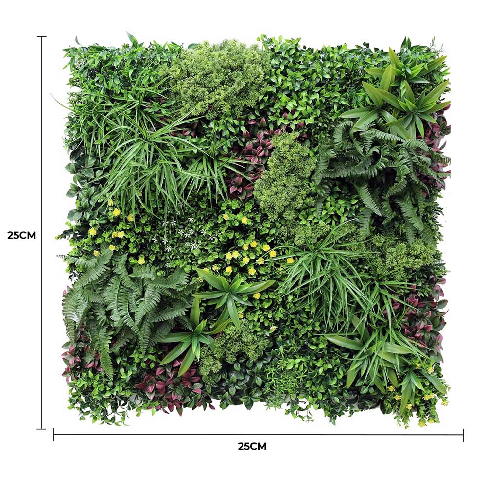 Luxury Country Fern Recycled Vertical Garden / Green Wall UV Resistant Sample