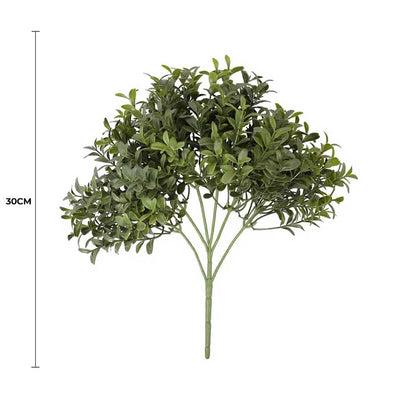 Dense Artificial Buxus Foliage 30cm UV Resistant