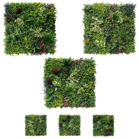 Luxury Triptych Vertical Garden / Living Wall Set 3 of Pieces 1m x 1m (3 SQM Set) UV Resistant