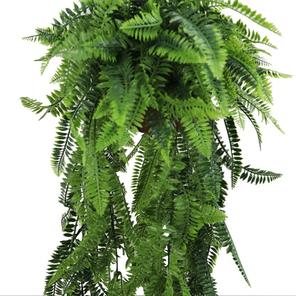 Artificial Hanging Fern Basket UV Resistant 45cm x 125cm