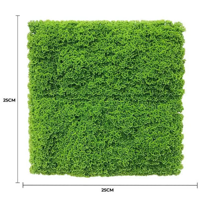 Fresh Natural Green Artificial Moss / Green Wall UV Resistant Sample