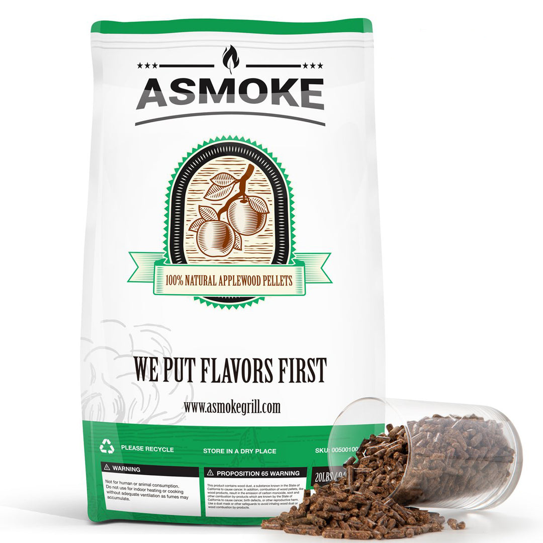 Asmoke 9.5kg of 100% Pure Applewood Pellets