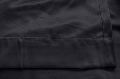 100% Blockout Curtain 280x230cm PINCH PLEAT Blackout High Level Fabric Black