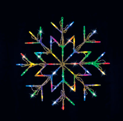 LED Snowflake Silhouette Flashing available in 2 Colors - Cool White