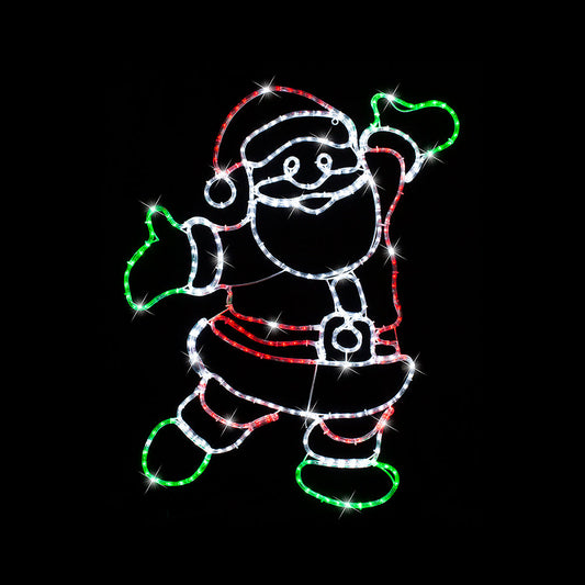 LED Ropelight Happy Santa Twinkle 1 Meter Tall