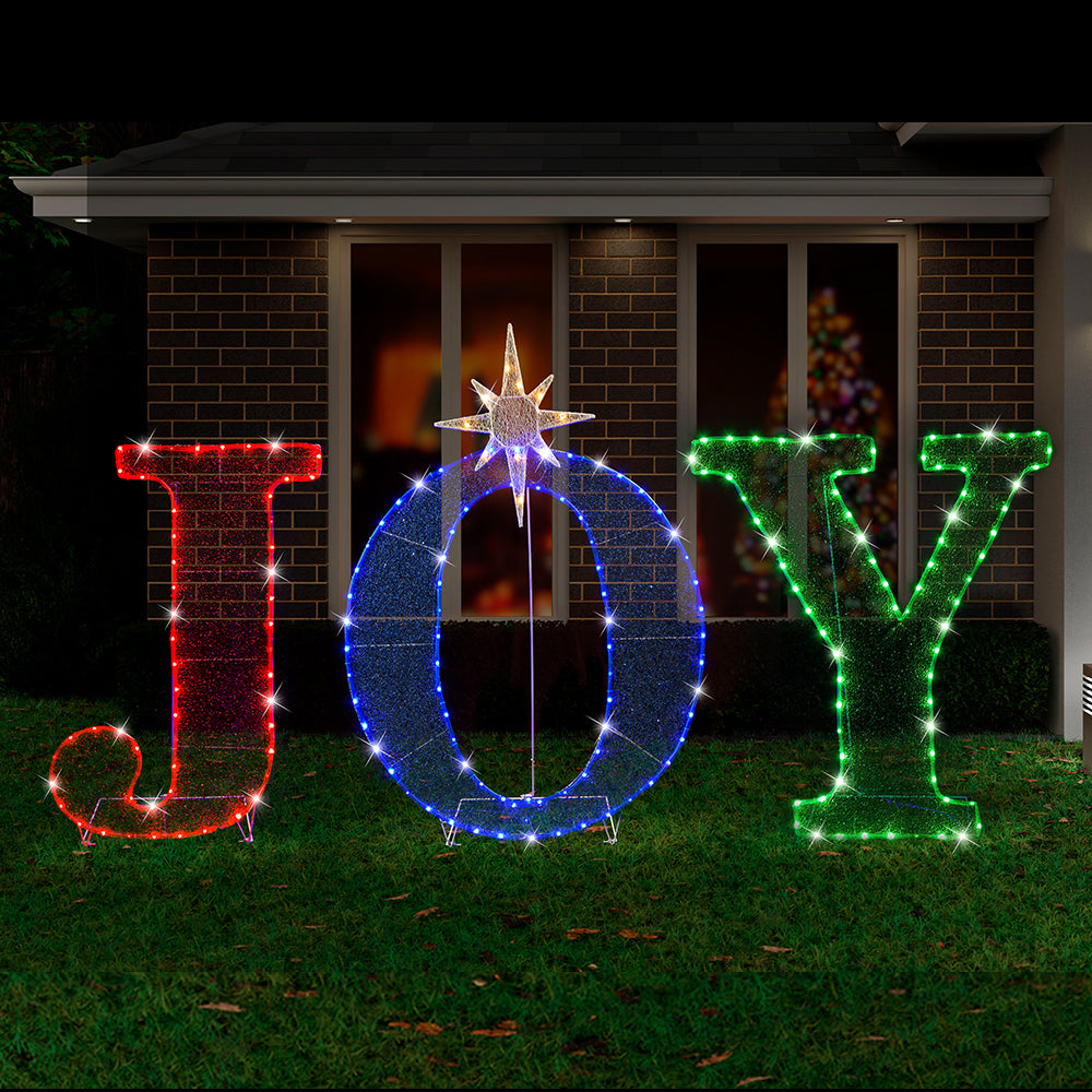 LED Mesh Tinsel Joy with Stand Twinkle