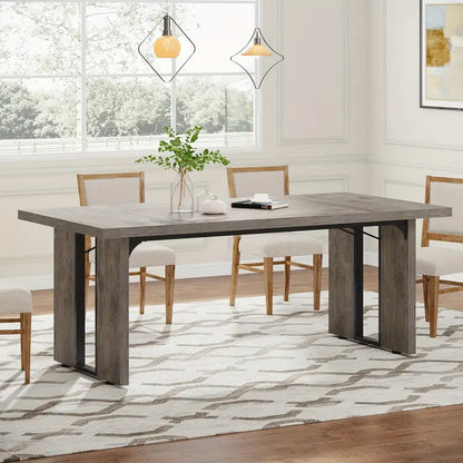 NNETMLT Rustic  Rectangular Dining Table