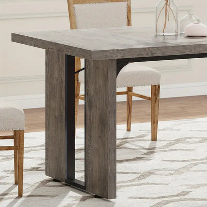 NNETMLT Rustic  Rectangular Dining Table