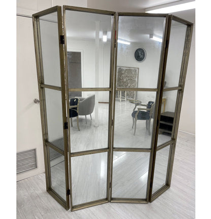 EXOTIC MELODIES MIRROR BIRD DRESSING SCREEN/ROOM DIVIDER