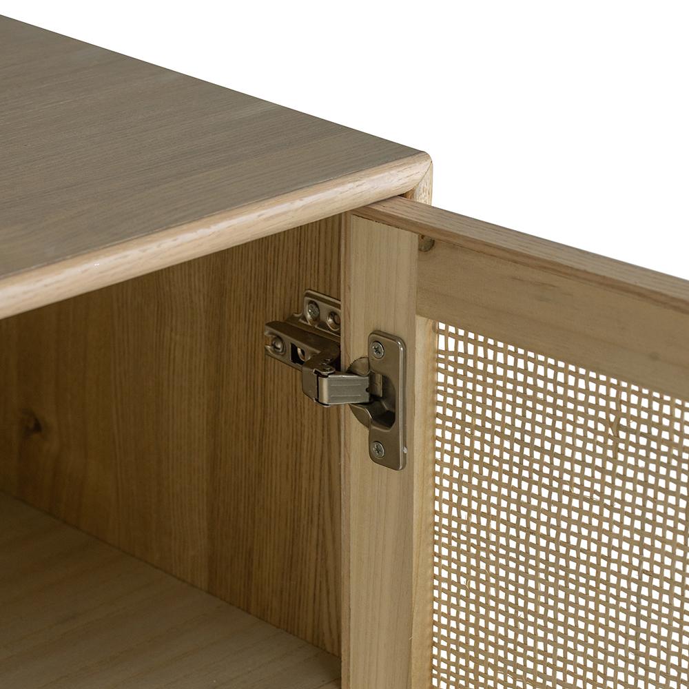 TWO DOOR RATTAN CABINET