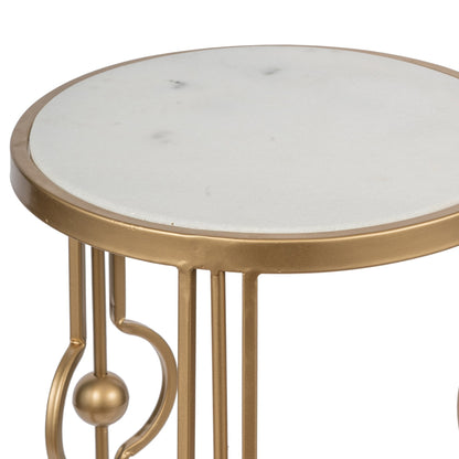 MARBLE ART DECO SIDE TABLE