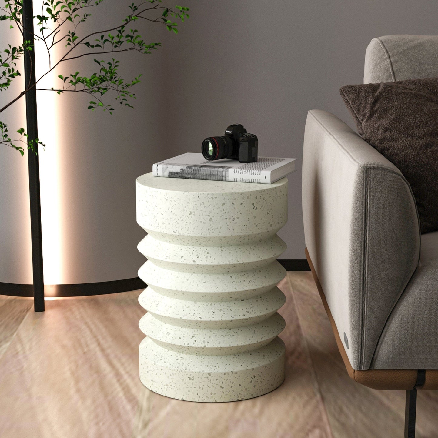 LOLA CEMENT SIDE TABLE