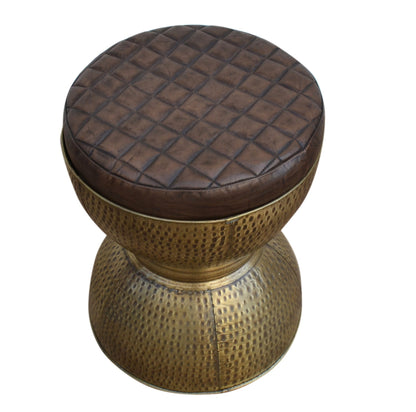 DI MAGGIO COPPER LOOK DRUM STOOL