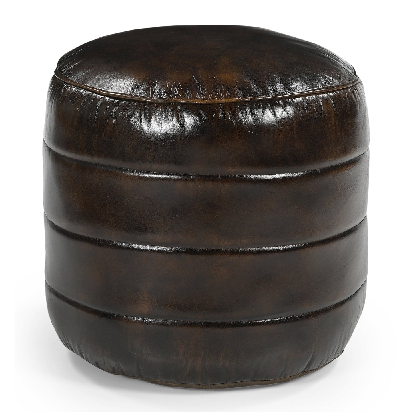 BRONWYN GENUINE LEATHER OTTOMAN