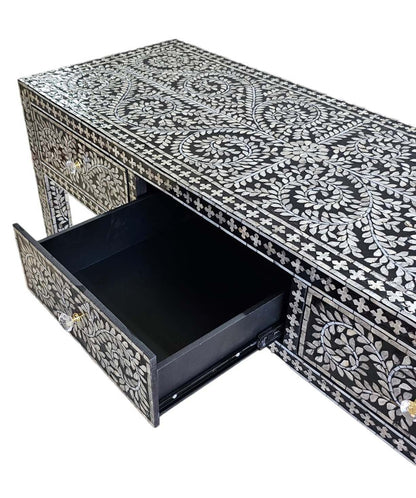 MOTHER OF PEARL OPULENT 3 DRAWER CONSOLE TABLE