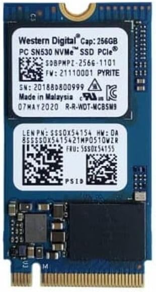 (Refurbished) Blue SN530 256GB M.2 2242 (with Extension Adapter to M.2 2280) NVME PCIe SSD