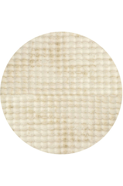 Bubble Washable Rug - Natural 100X100Cm