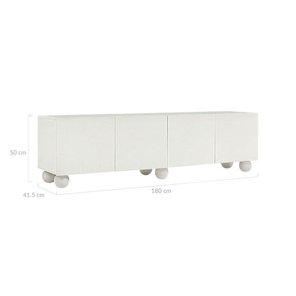 Ava White TV Unit