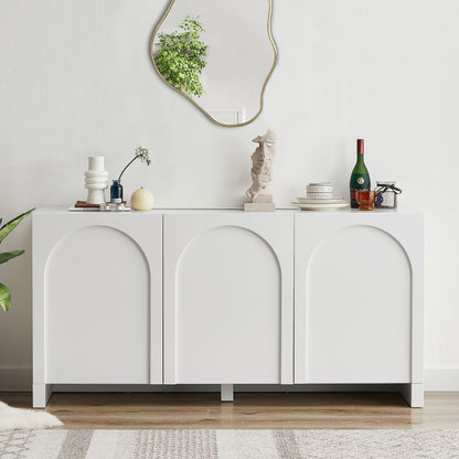 Dome White 3 Doors Sideboard